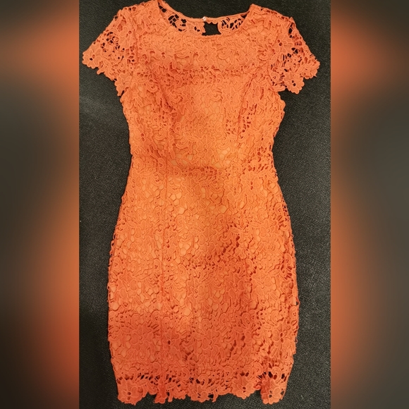 Lulus romance language dress size small coral - Picture 2 of 4